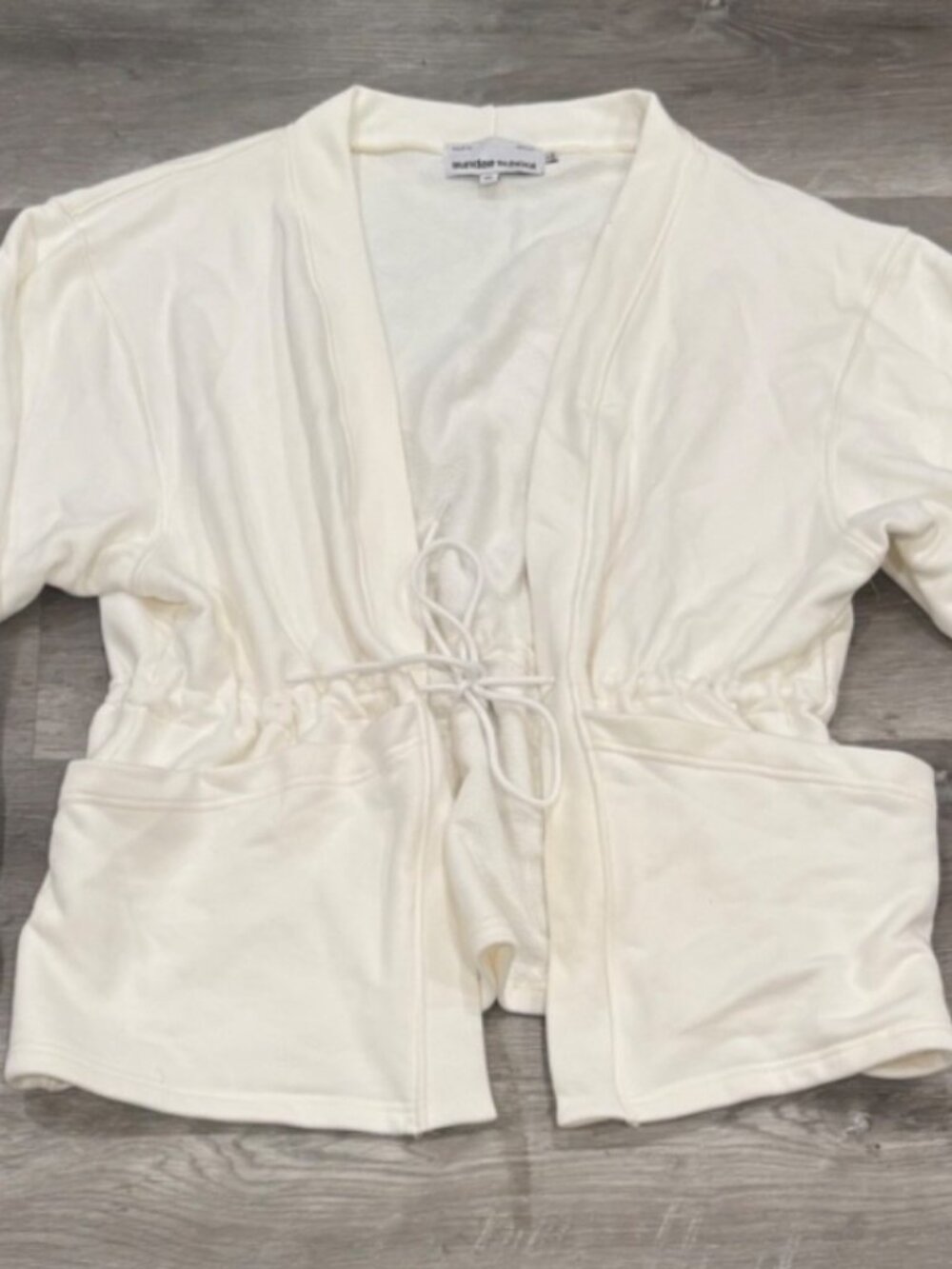 Sundae School Ivory Hanbok Tie Blazer 100 % Cotton Womens XL